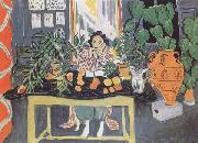 Henri Matisse Interior with an Etruscan Vase (mk35) oil painting